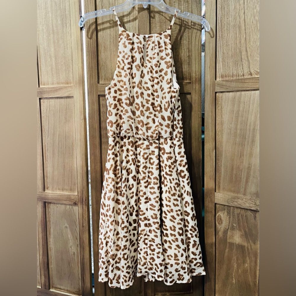 NWOT. Francesca’s by Blue Rain summer fun leopard dress.